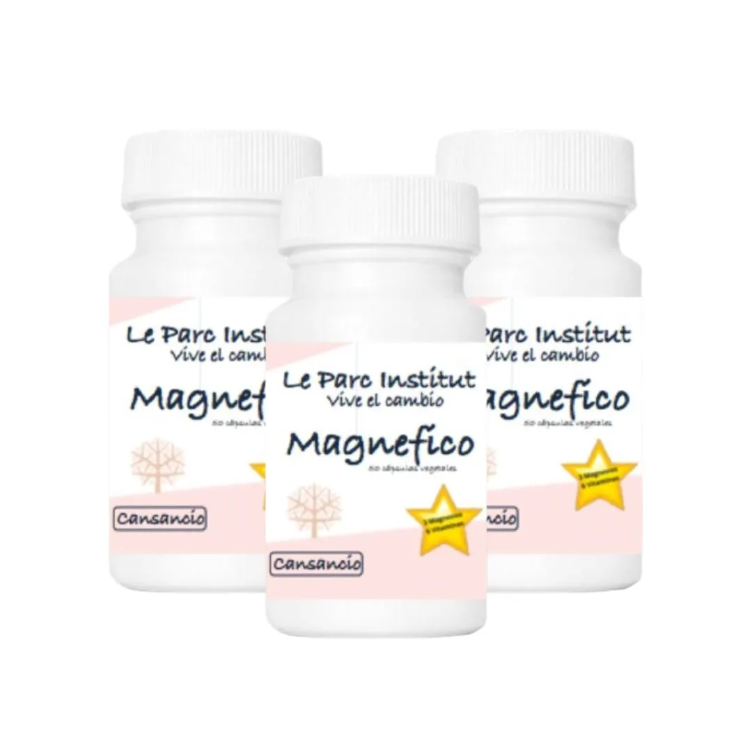 Magnefico. Tres magnesios y seis vitaminas.