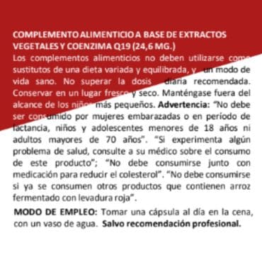 Suplemento colred pro para controlar el colesterol